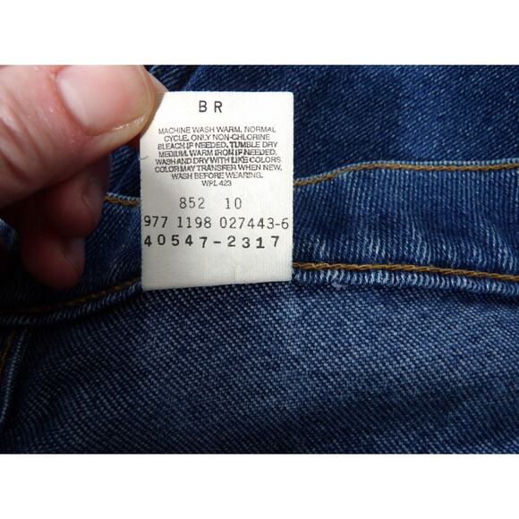 Vintage Levi Brown Tab 90s Jeans 40x32 Grandpa Straight Stretch 90s 1998 READ - Picture 6 of 16